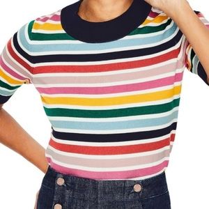 Boden Rainbow Knit Top